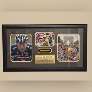 Rare Lance Armstrong Autographed World Champion Commemorative Collage